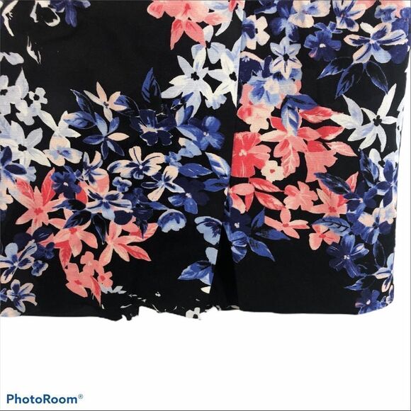Talbots Black and floral print skirt size 16 - Picture 5 of 12